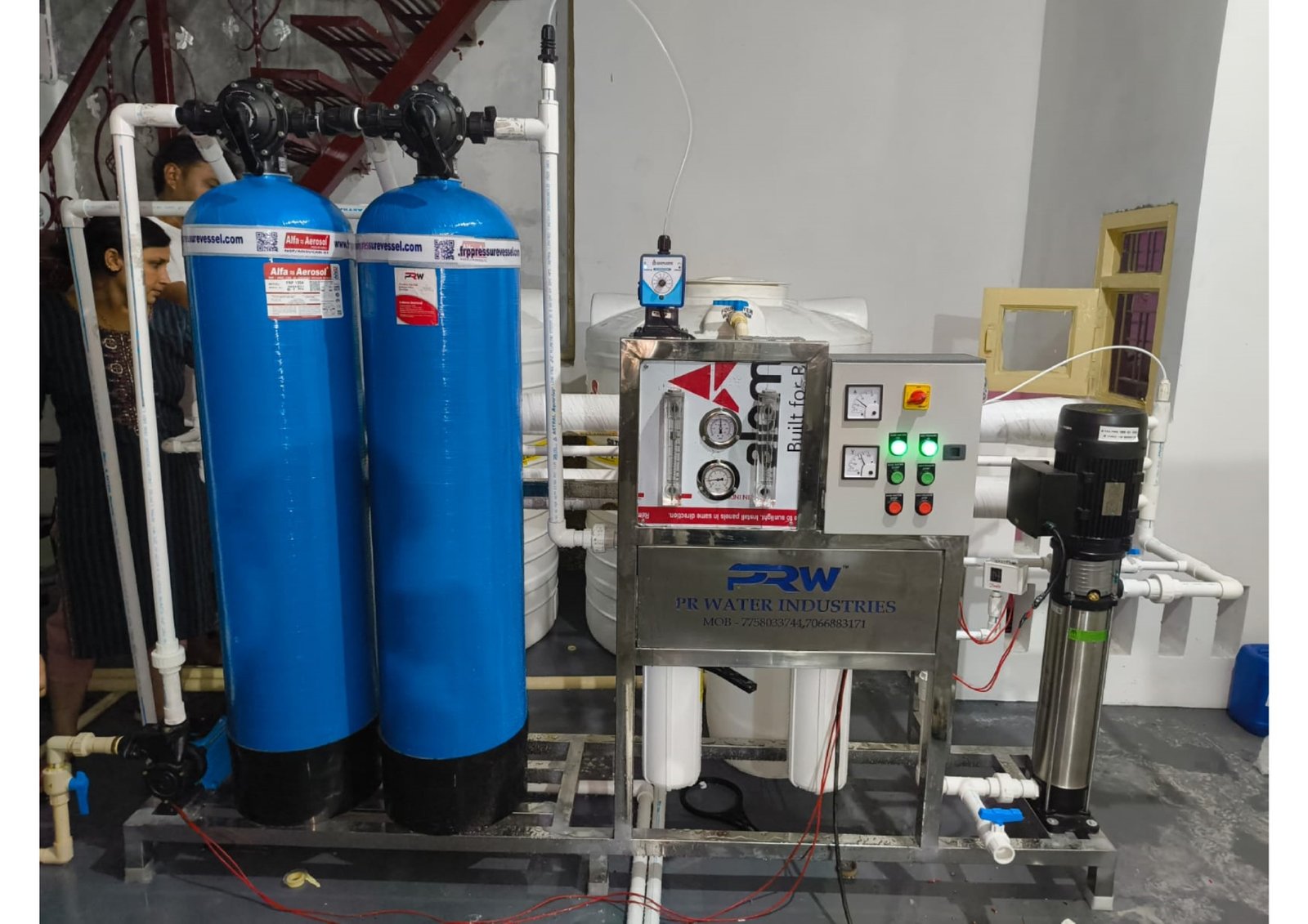 1000 LPH RO PLANT - FRP